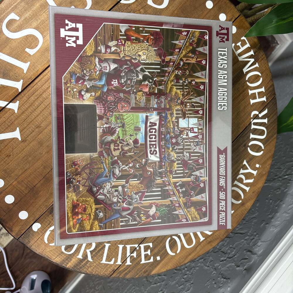 NCAA Texas A&M Aggies Barnyard Fans 500pc Puzzle - New